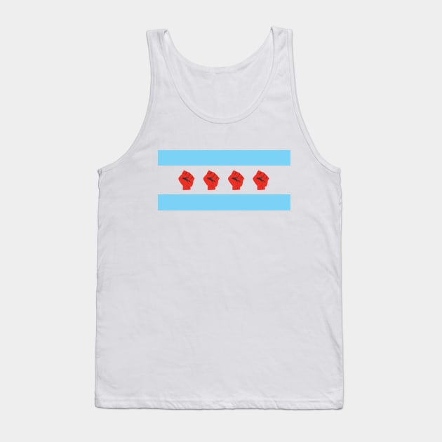 Chicago Flag - Union Strong Tank Top by buffalodrygoods